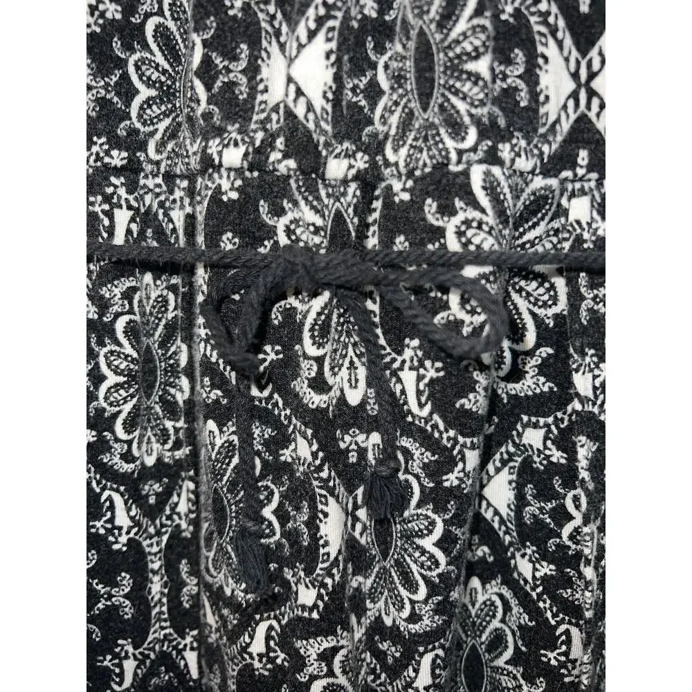 Justice Hi Lo Romper Black & White 7